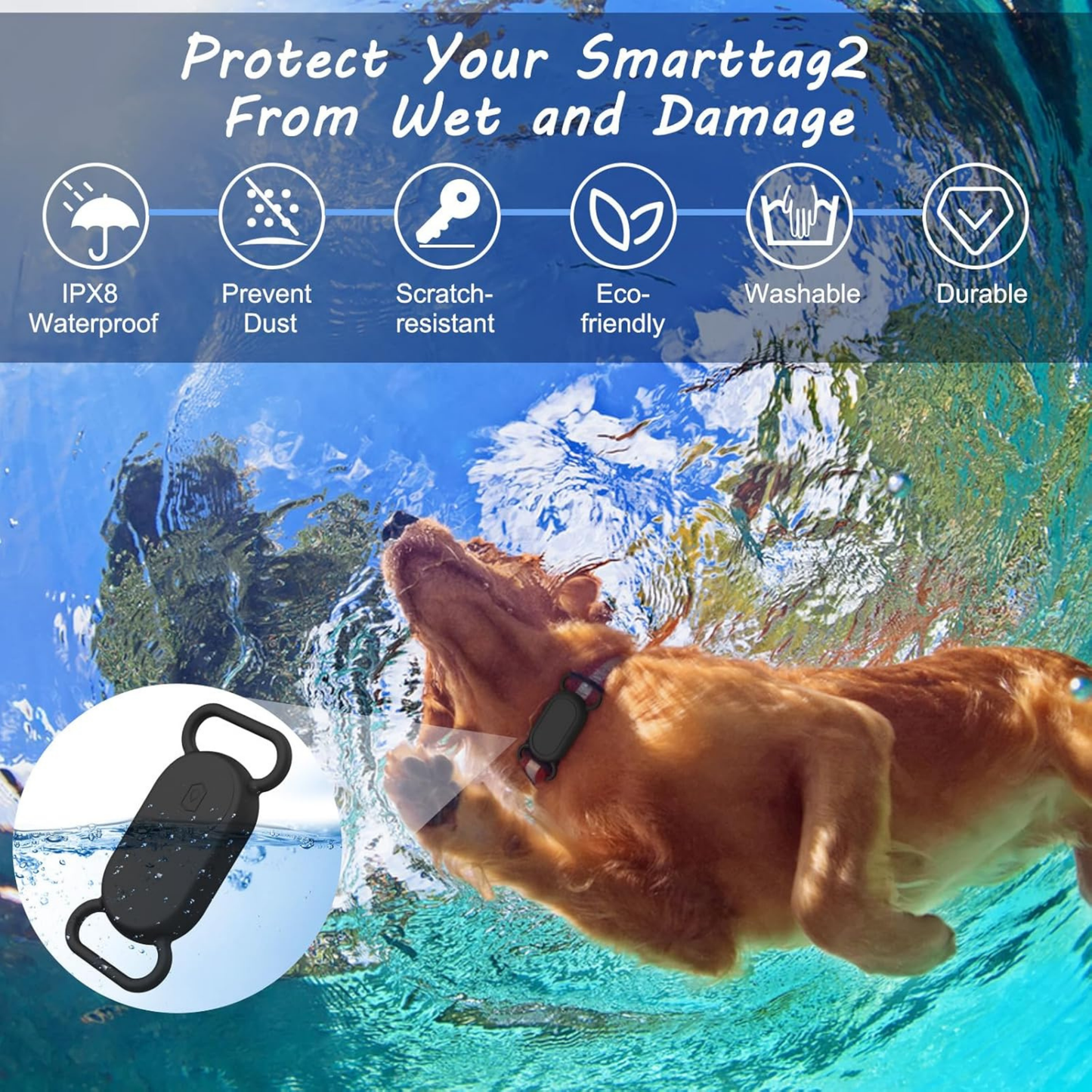 SmartTag2 + holder para perros y gatos