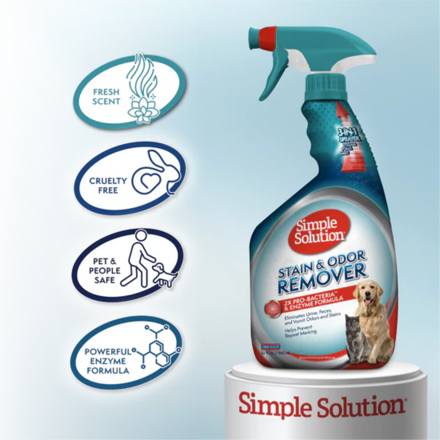 Removedor de manchas y olores Simple Solution