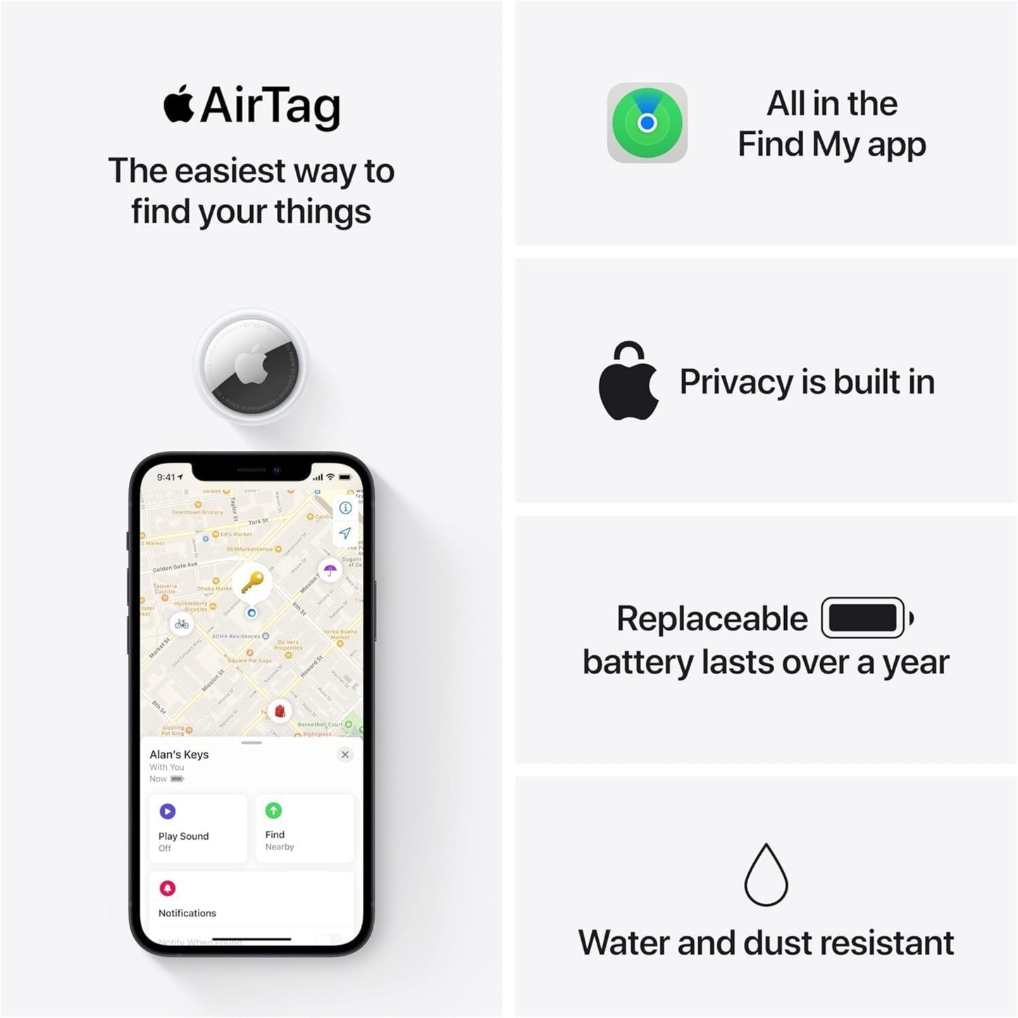 Apple AirTag + holder para perros y gatos